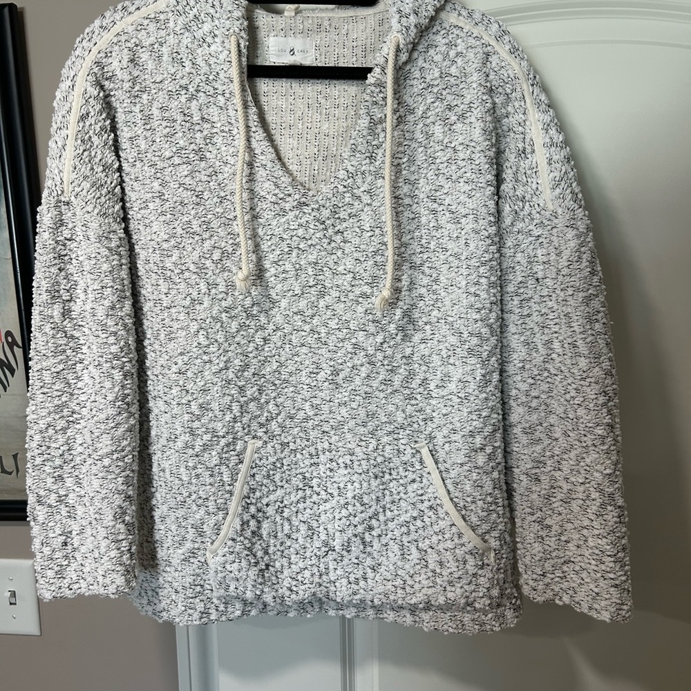 Loft Lou & Grey Textured Sweater w/Hood